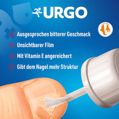 Urgo - Stop Red Nails - esmalte de uñas transparente con sabor amargo - para uñas mordidas y estropeadas y para chuparse el dedo - a partir de 3 años - 9 ml - 40 aplicaciones