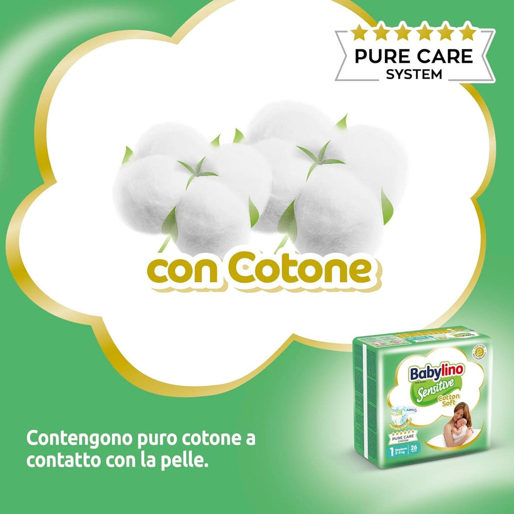 Babylino Sensitive, pañales delicados para niños, varias tallas Madre e Hijo Naty Shop