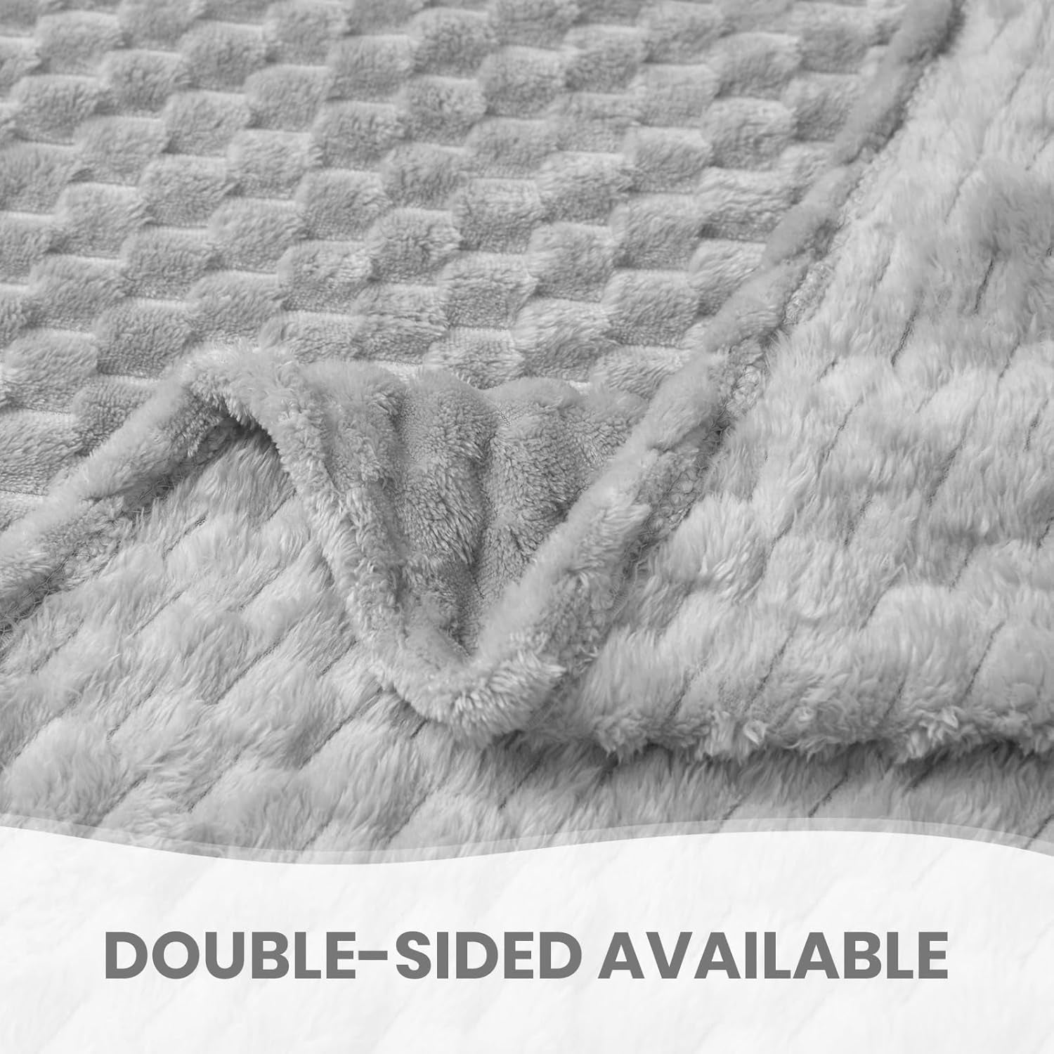 Good Nite Comfort Blanket Manta mullida de 150 x 200 cm, colcha de microfibra suave, manta para sofá, manta cómoda, manta polar cálida para sofá y cama, dormitorio, oficina, gris Good Nite Beds and Blankets