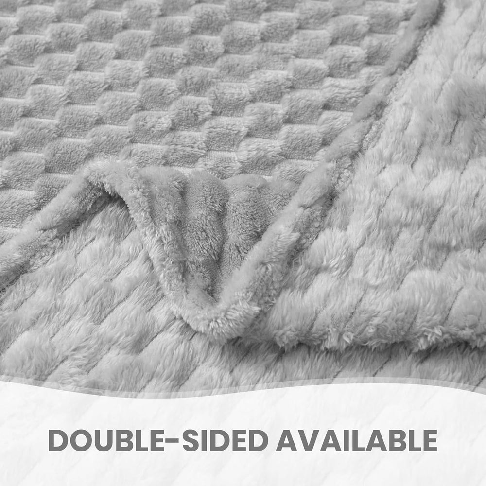 Good Nite Comfort Blanket Manta mullida de 150 x 200 cm, colcha de microfibra suave, manta para sofá, manta cómoda, manta polar cálida para sofá y cama, dormitorio, oficina, gris Good Nite Beds and Blankets