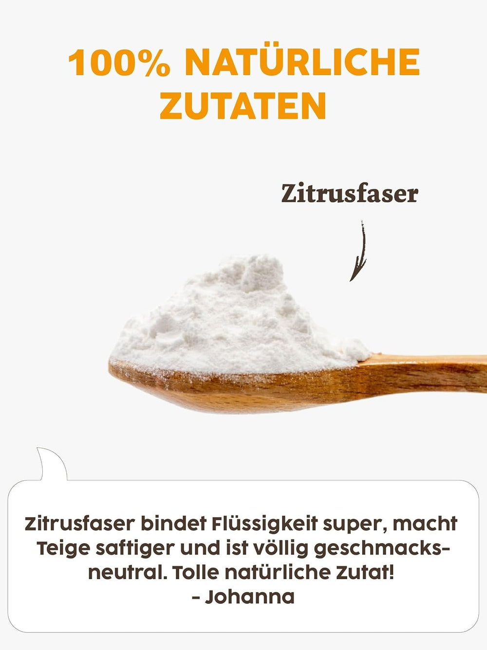 Kotanyi Gourmet Zitrusfaser | pflanzlicher Texturgeber, Alternative zu Mehl und Stärke, ca. 120g, 400ml