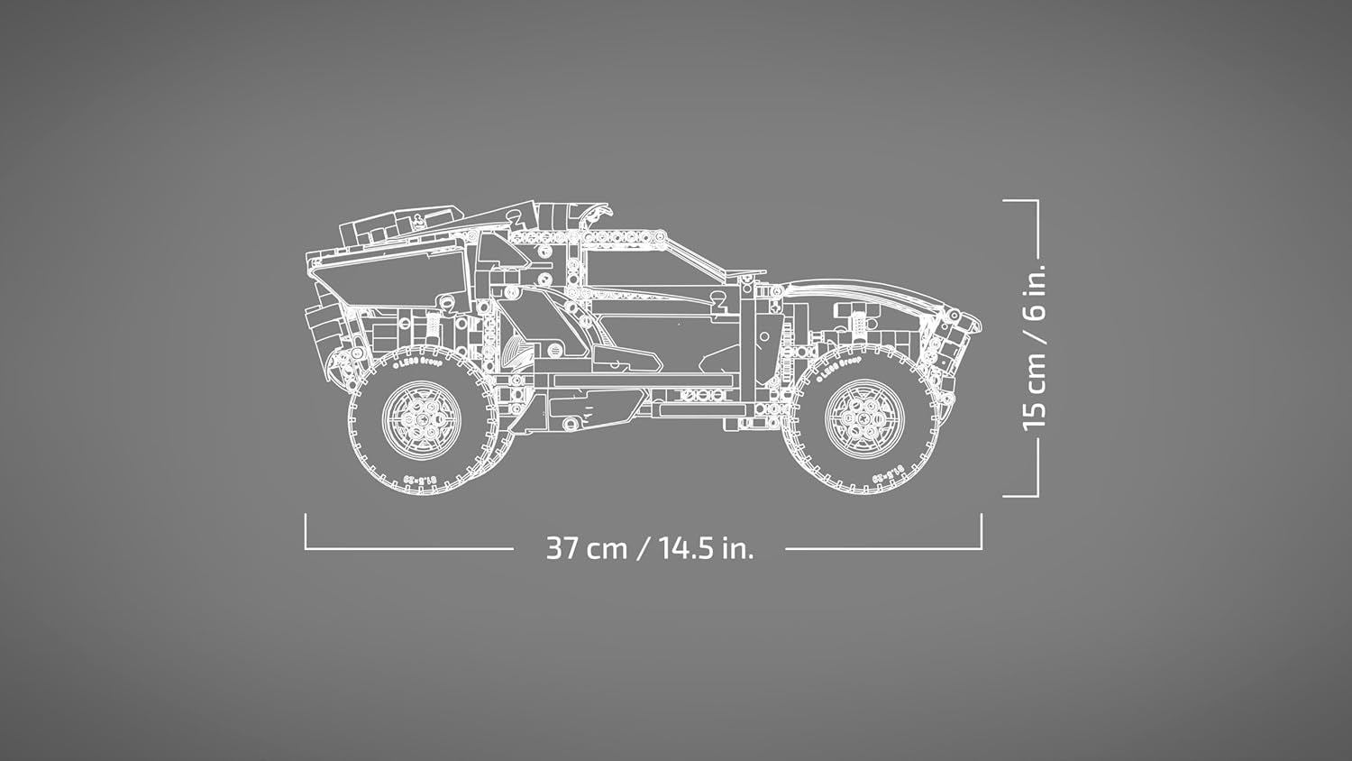 LEGO 42160 Technic Audi RS Q e-tron, Rallye-Auto-Spielzeug, Dakar-Rallye-Geländewagen, App-steuerter RC mit Control+, Geschenk für Jungen, Mädchen y Fans ab 10 Jahren zum Bauen