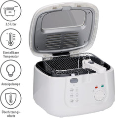 Freidora Alpina 2,5L DF-165, 1800W - Temperatura regulable hasta 190°C Electrodomésticos Naty Shop