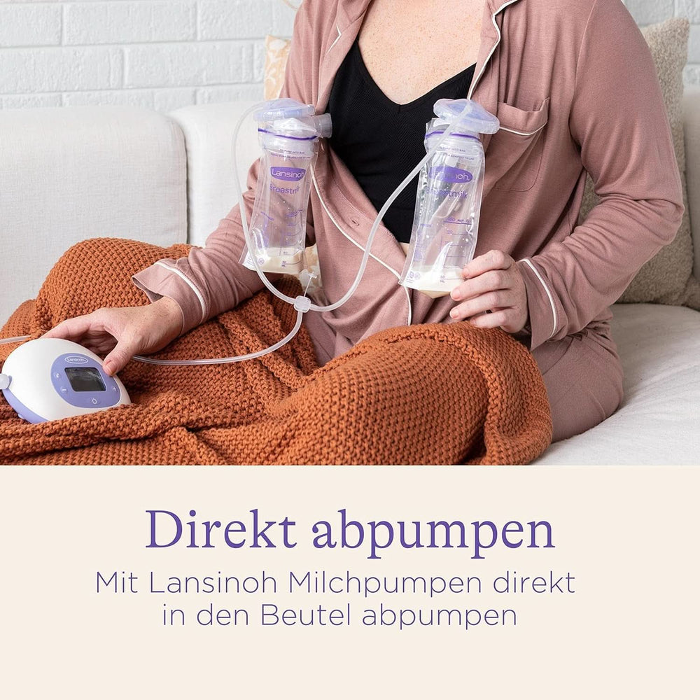 Lansinoh Muttermilchbeutel - 25 Stück - Zum Sicheren Aufbewahren Und Einfrieren Von Muttermilch - Hygienisch & Platzsparend Accesorios Alimentación y Lactancia Bebe Naty Shop