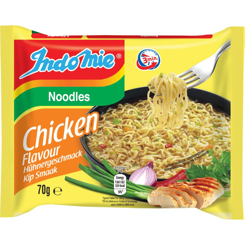 INDOMIE - Fideos instantáneos Mi Goreng - Paquete múltiple (40 x 80 g)