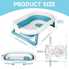 Einesin Bañera plegable grande XXL para bebés con termómetro integrado Madre e Hijo Naty Shop