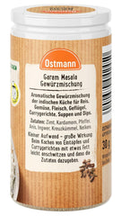Ostmann Gewürze - Garam Masala Gewürzmischung | Embalaje completo y reciclable | 30 g en la estreudosis