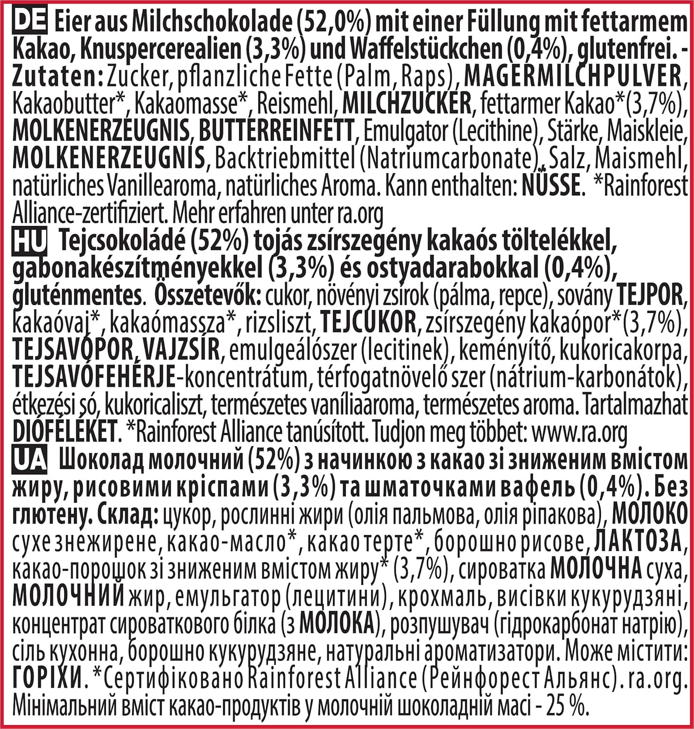 NESTLÉ Mini Eggs, pequeños huevos de chocolate con leche con relleno cremoso y trocitos crujientes, 1 paquete (1 x 89 g)