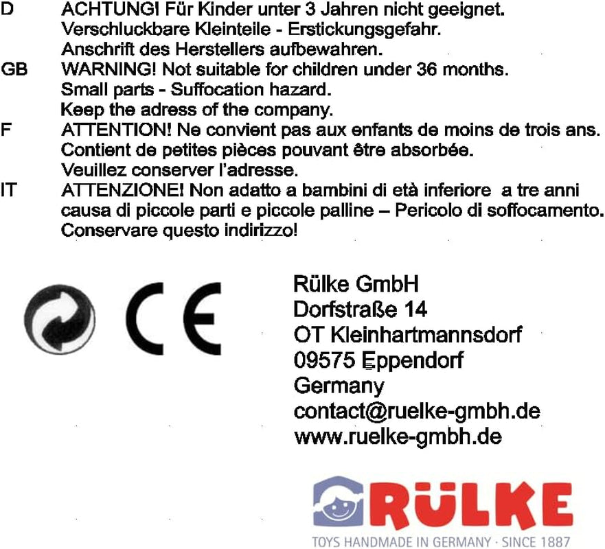 Juguete de madera Rülke 23112 Casa de muñecas, colores madera, rojo Casas de muñecas Naty Shop