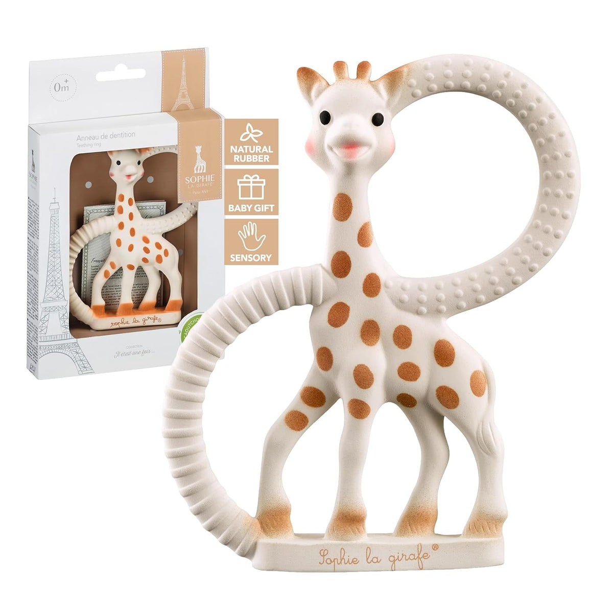 Jucărie de dentiție Sophie, girafa, SOFT, 010318