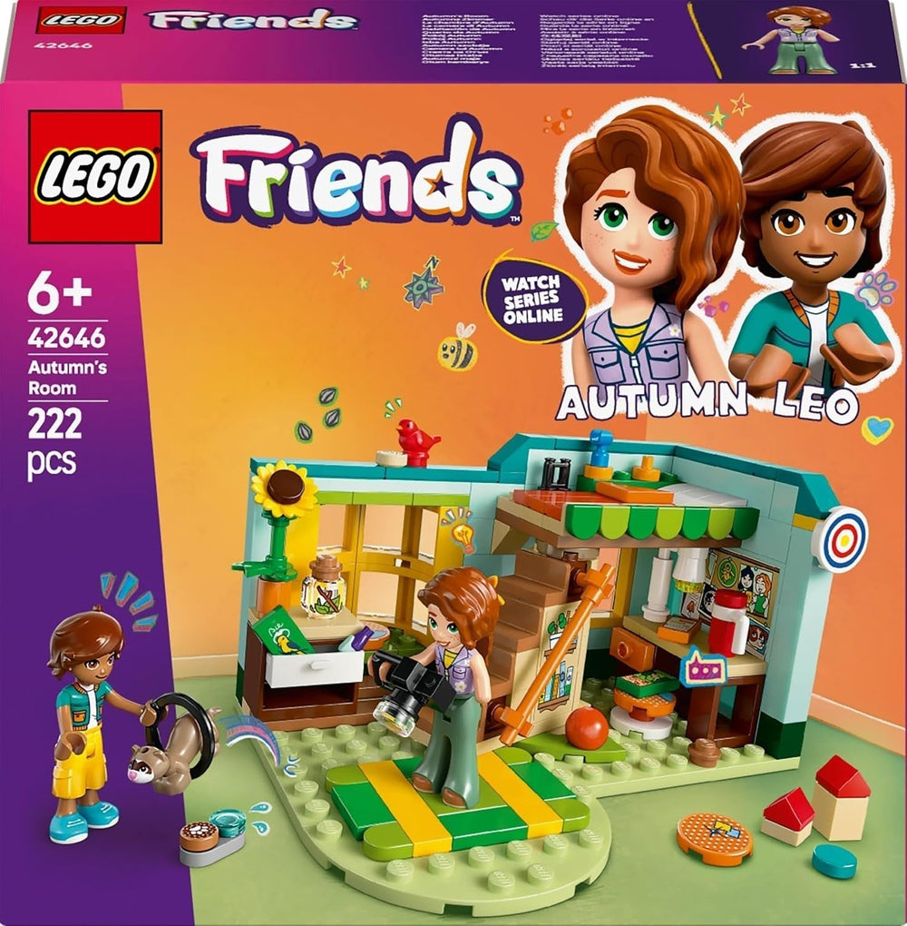 LEGO Friends Habitación de Otoño Set de construcción y juego para juegos de rol creativos, set para niñas a partir de 6 años con 2 minifiguras y una figura de un hurón, juguete educativo 42646 Juegos de construcción Besuche den LEGO-Store