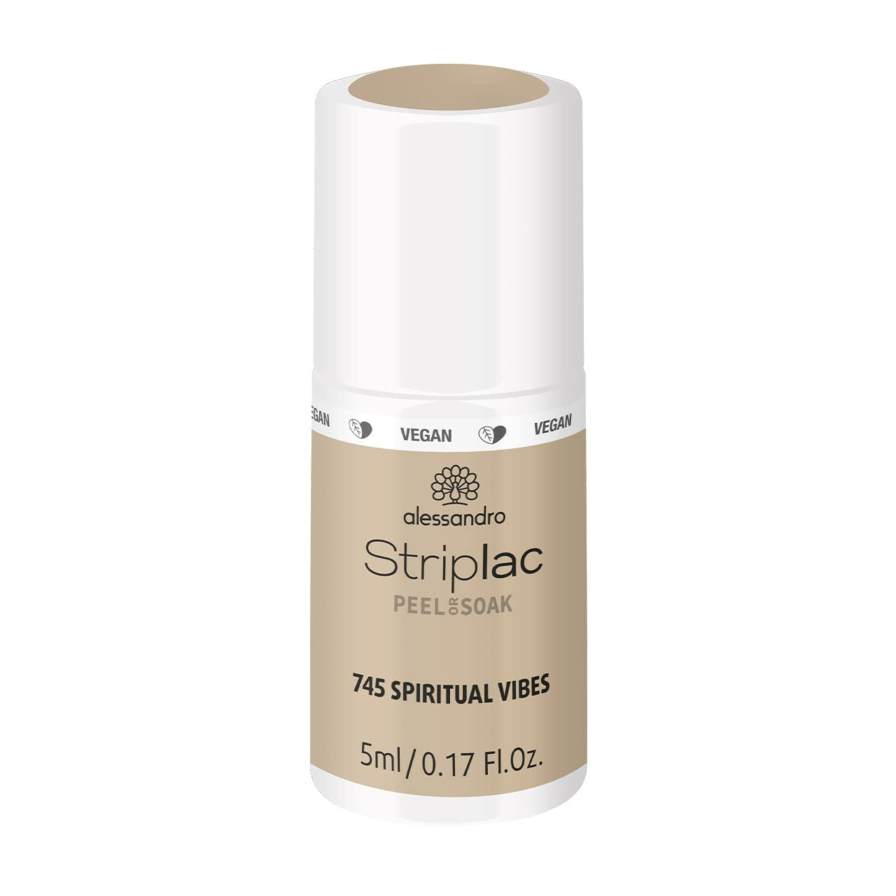 alessandro Striplac UV-Nagellack Flat White – Schonend und langanhaltend – Einfache Entfernung dank Peel-Off-Technologie – Vegan und tierversuchfrei – 8 ml