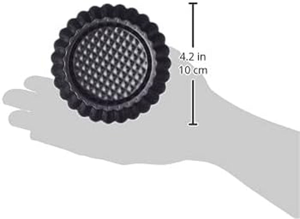 ORIGINAL KAISER Classic Obstbodenform 28 Cm, Obstkuchenform, Gleichmäßige Bräunung & Classic Mini Torteletts 6 Stück, Tartelette Förmchen 10 Cm, Tarteform Klein, Tortelettförmchen Antihaftbeschichte Moldes y bandejas para hornear Naty Shop