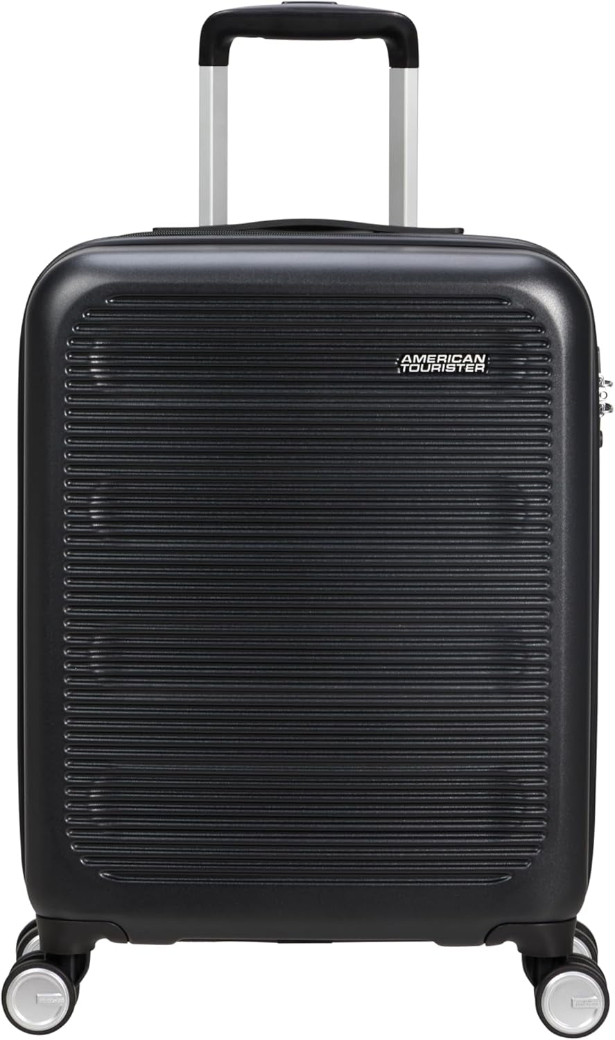 American Tourister Astrobeam - Spinner S, Bagaj de mână, 55 cm, 36 L, Negru (Storm Black) Bagaje și echipament de călătorie Naty Shop