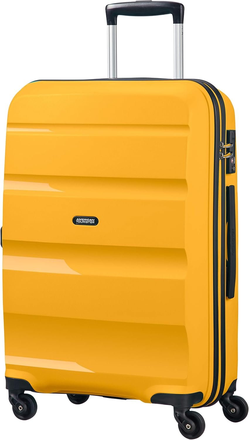 American Tourister Bon Air - Spinner Bagaje și echipament de călătorie Naty Shop Galben deschis M (66 Cm-57.5 L)