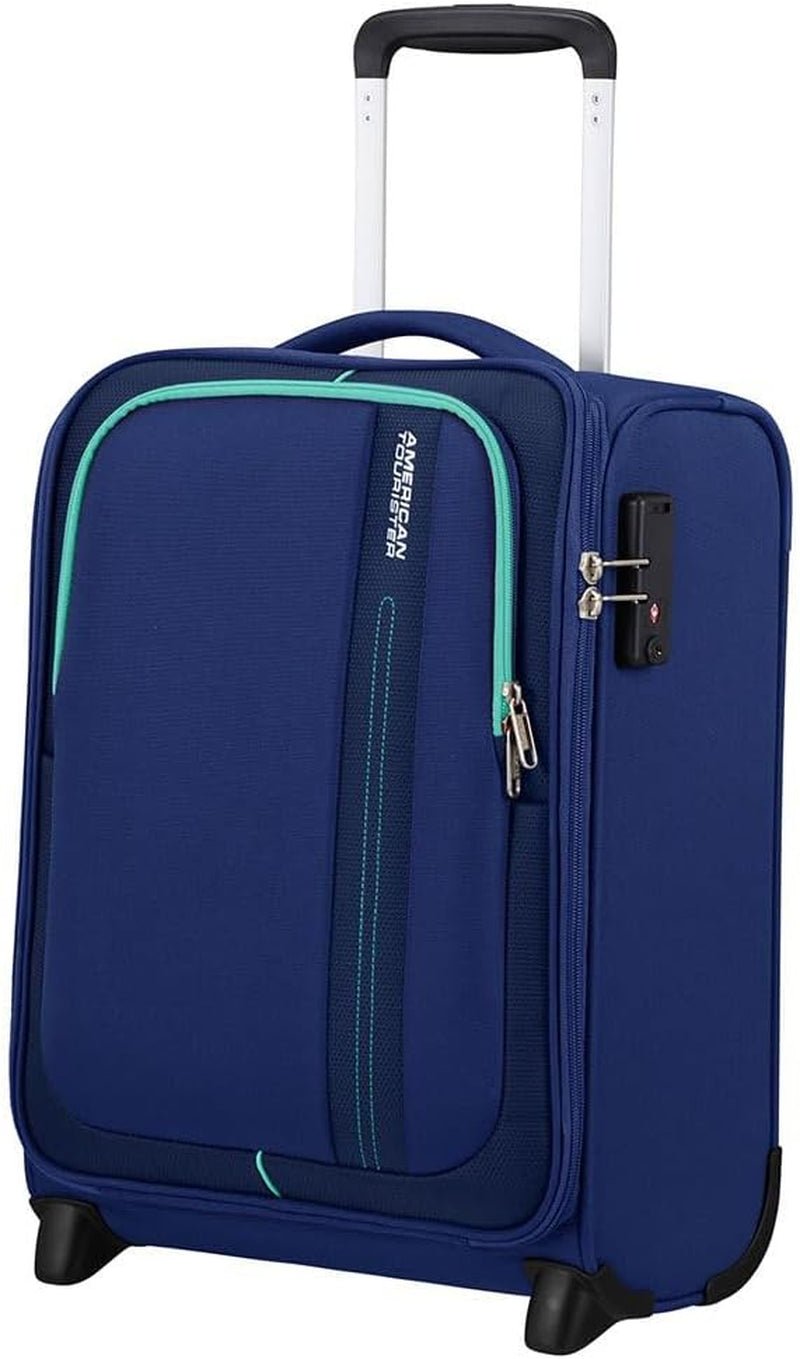 American Tourister Sea Seeker - Upright S, Bagaj de mână, 45 cm, 28L, Gri (Charcoal Grey) Bagaje și echipament de călătorie Naty Shop Albastru (Marina de luptă) Upright S (45 Cm - 28 L)