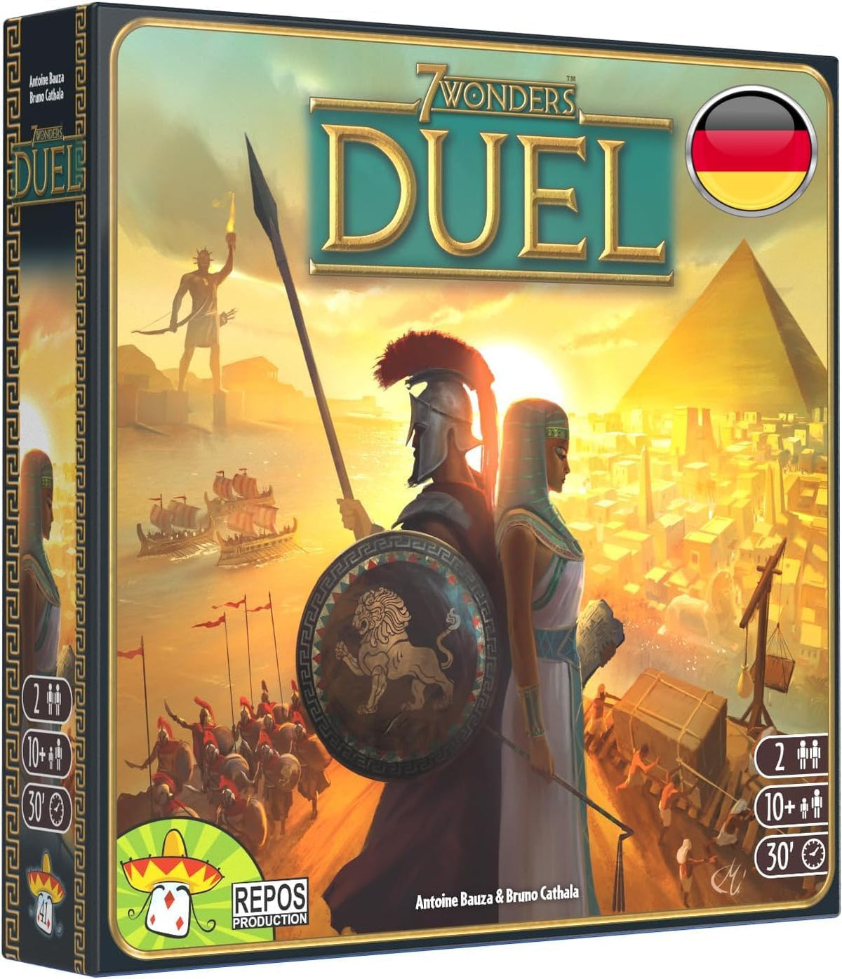 Asmodee 7 Wonders Duel, Juego básico, Juego de conocedores, Juego de estrategia, 2 jugadores, A partir de 10 años, 30 minutos, Alemán