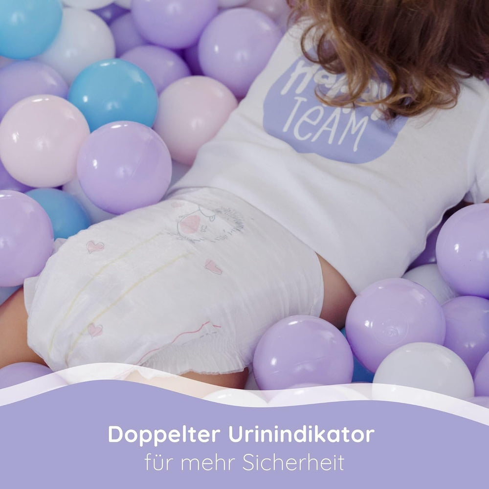 Pañales Bella Baby Happy Premium, Talla 6, Junior Extra, 15+ kg, 96 piezas, Sello DERMATEST y OEKO-TEX, Pañales Desechables para Bebé