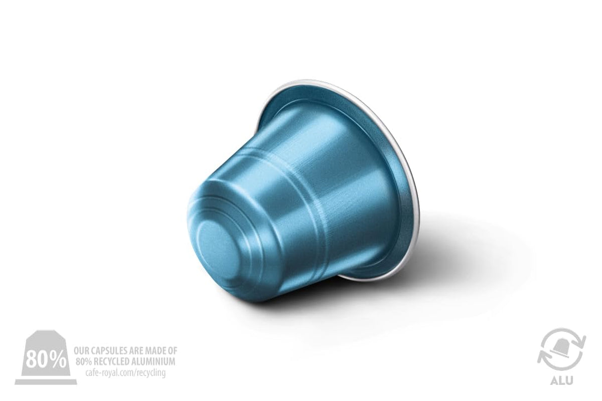 Café Royal Lungo Decaffeinato – Nespresso®-kompatible Kaffeekapseln, 100 % Arabica, Intensität 5/12, Rainforest Alliance, entkoffeiniert, 100 Kapseln