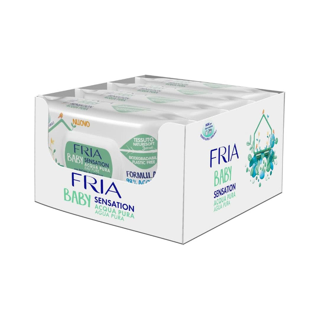 Servetele pentru schimbarea scutecelor Baby Sensation cu apa pura, formula cu apa purificata 98% cu efect de curatare a pielii, testate dermatologic, pachet economic Servetele Umede Bebelusi Naty Shop 280 servetele Aloe Vera