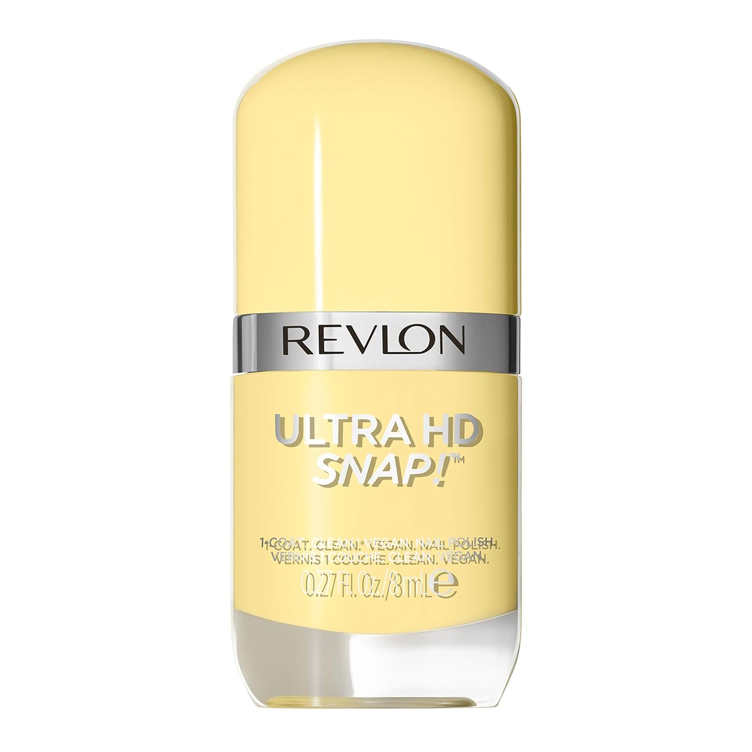 Revlon Ultra HD Snap Esmalte de uñas Fórmula vegana de larga duración Secado rápido Una capa Color de cobertura total (8 ml) Hot Stuff (007) Unisex