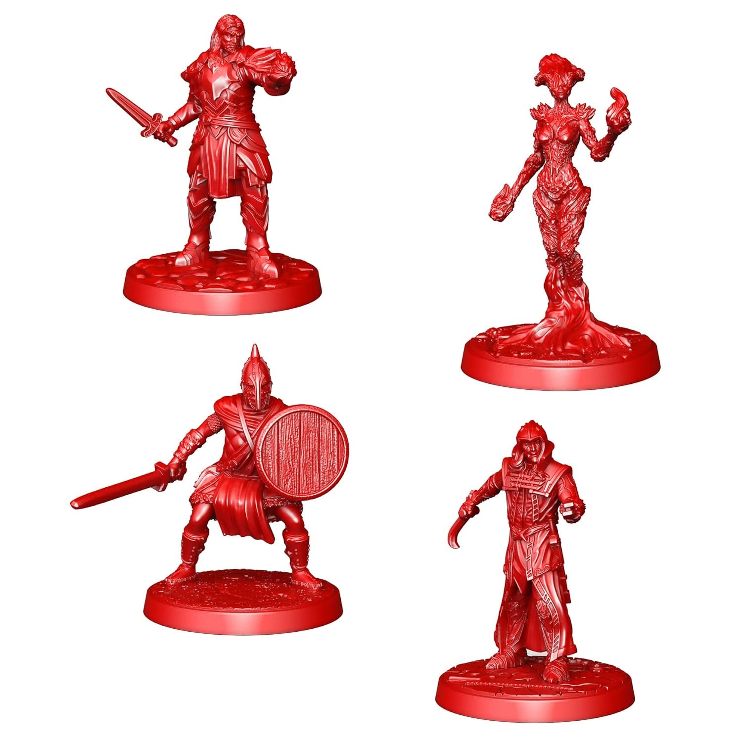 Modiphius The Elder Scrolls: Skyrim – Juego de mesa de aventuras – Conjunto de miniaturas mejorado | Juego de mesa | Edades 14+ | 1-4 jugadores | Tiempo de juego 60-120 minutos, Gris, Rojo