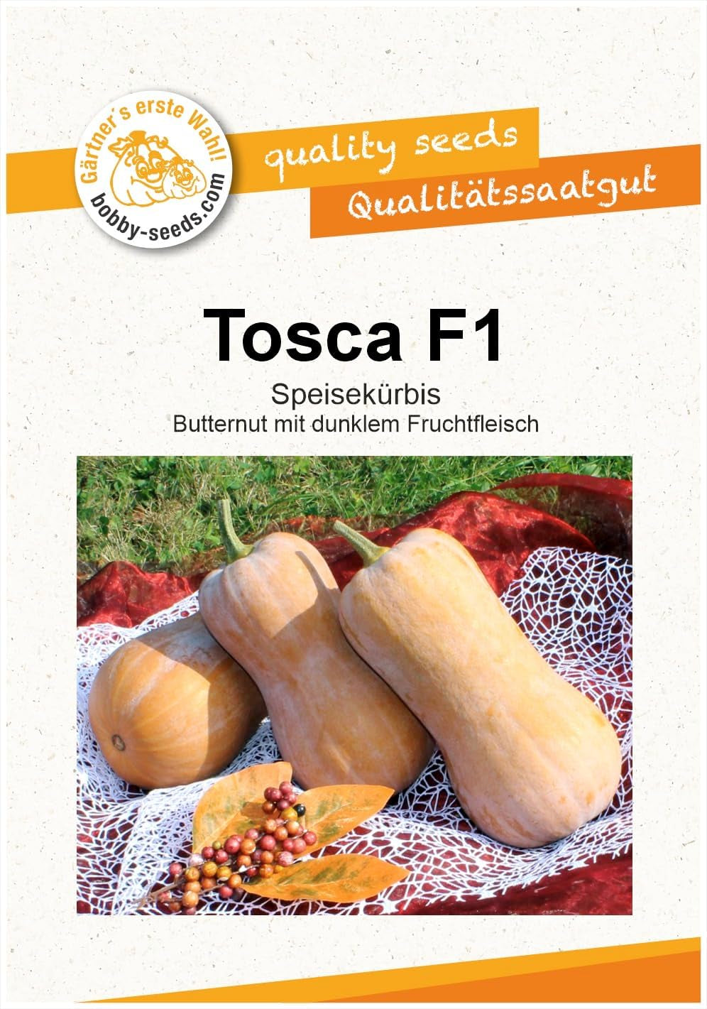 Tosca F1 Kürbissamen Von Bobby-Seeds, Portion