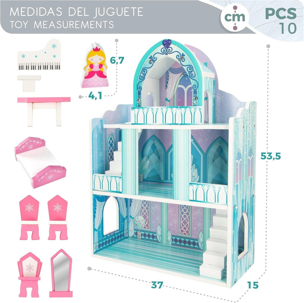 Colorbaby WOOMAX 49314 - Cerradura de madera 37 X 15 X 53,5 Cm +3A Casas de Muñecas Naty Shop