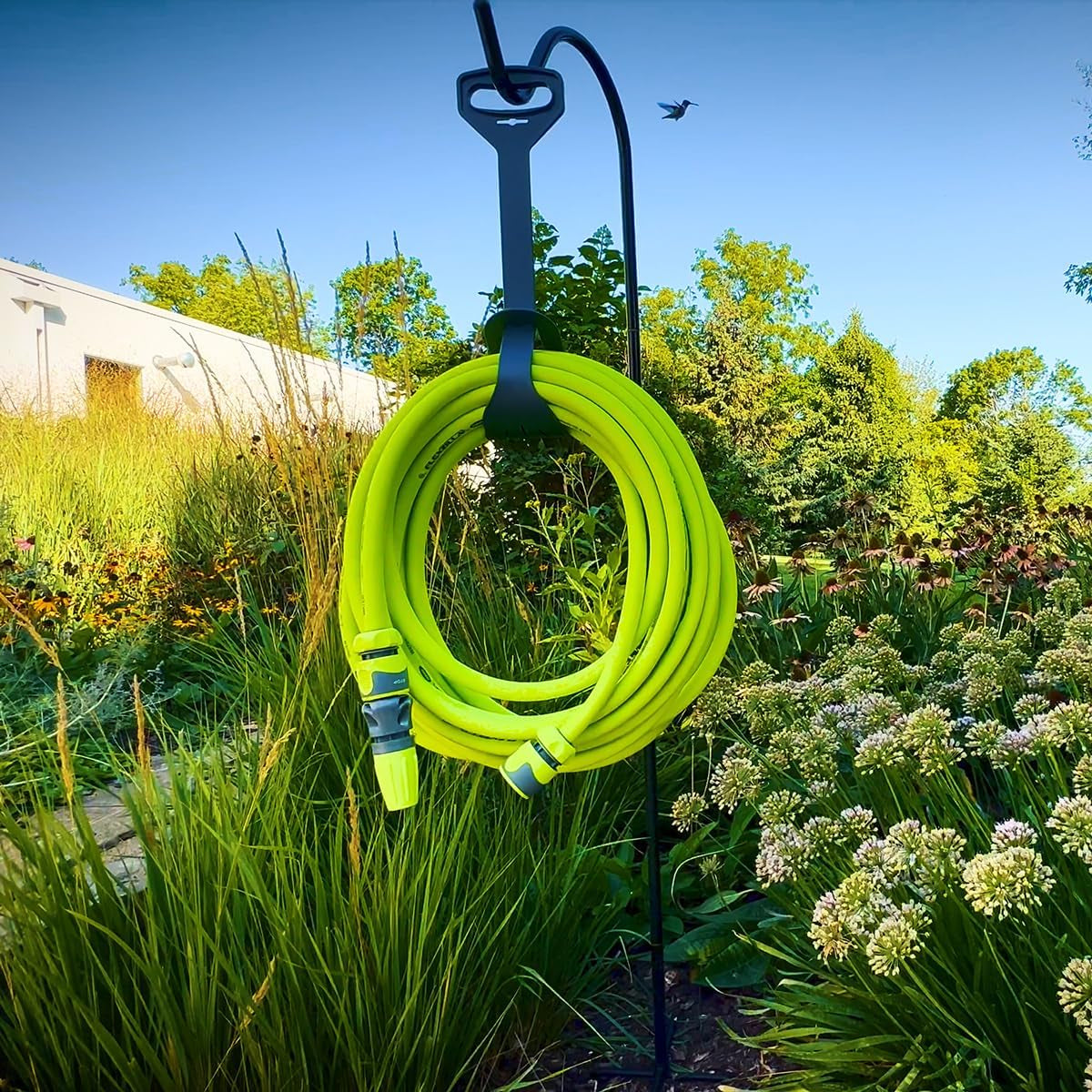 Set furtun de grădină cu racord rapid, 1/2 in. x 50 ft., durabil, ușor, sigur pentru apă potabilă – hfzg12050qn