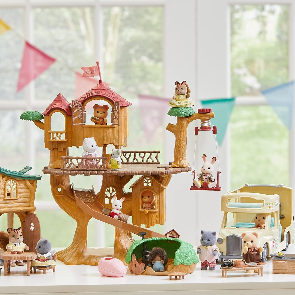 Sylvanian Families 5494 Adventure Tree House - Set de joacă pentru casa de păpuși Casute de papusi Naty Shop