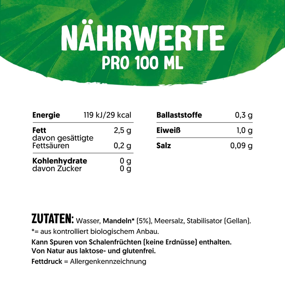 Alpro Bio Mandeldrink sin Zucker - 8 x 1 l