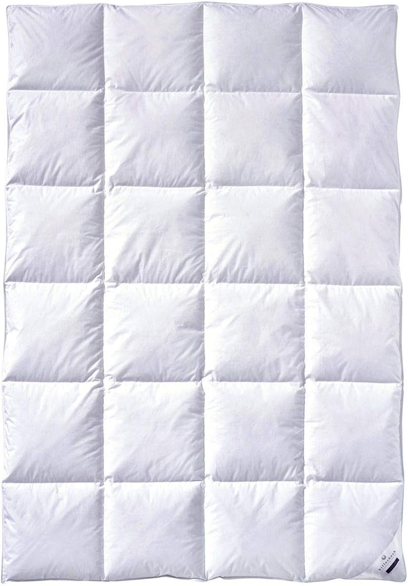 Edredón de plumas Billerbeck Martina® - Edredón 135 X 200 Cm - Edredón para todas las estaciones - Apto para alérgicos - 90% plumón de ganso, 10% plumas de ganso - Blanco Edredones y edredones Naty Shop Warm (W) 135 X 200 Cm