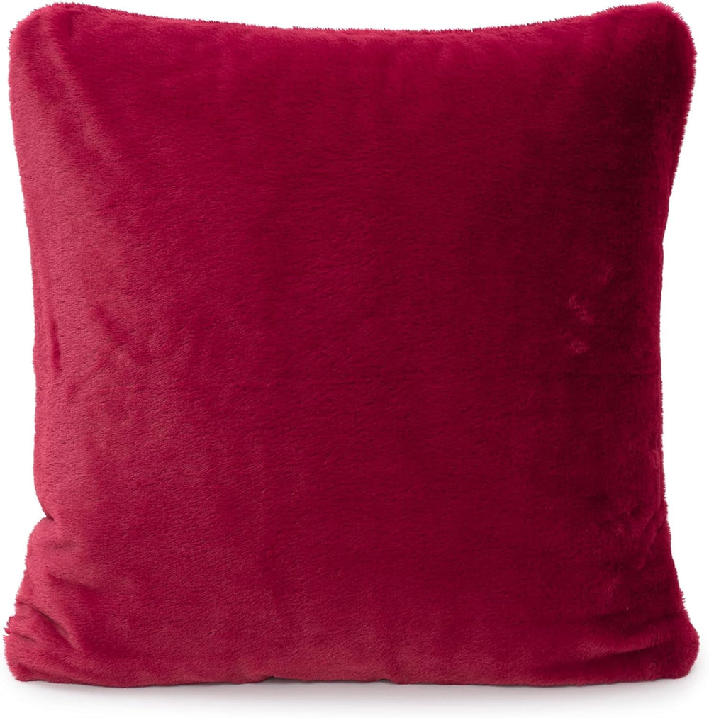 Gözze - Cómoda funda de almohada, Merino Feeling, 50X50 Cm - Verde oscuro Camas y mantas Besuche den Gözze-Store Rojo carmín