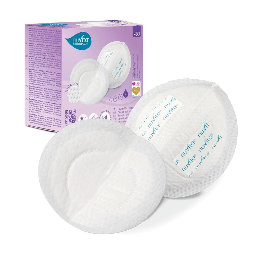 Nuvita 1202 - Absorbentes para lactancia diurna y nocturna Accesorios Alimentación y Lactancia Baby Naty Shop 30 1202 (30 Pcs)