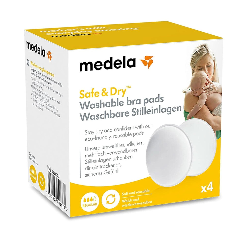 Medela Waschbare Stilleinlagen, 4 piezas Accesorios Alimentación y Lactancia Bebe Naty Shop