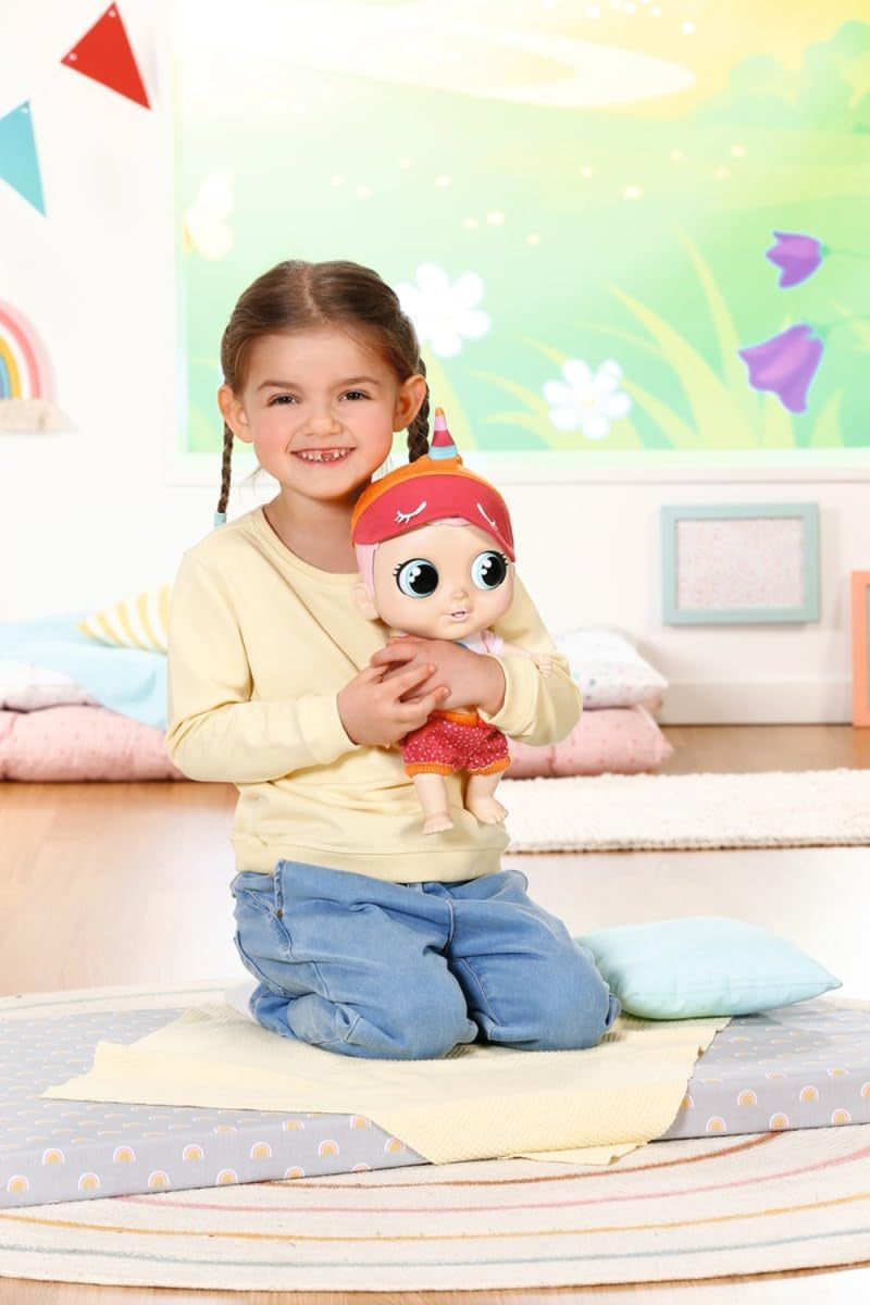 Baby Robin, 30 cm große Babypuppe mit beweglichen Augen und lustigen Soundfunktionen, incl. Camisa, Medias, Mutze, Romper, Flasche und Schnuller, 905586 Zapf Creation