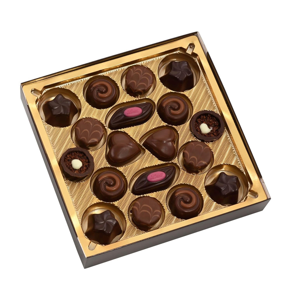Lindt, caja de bombones con 18 bombones cada uno en 6 surtidos, 90 gramos Chocolates Naty Shop