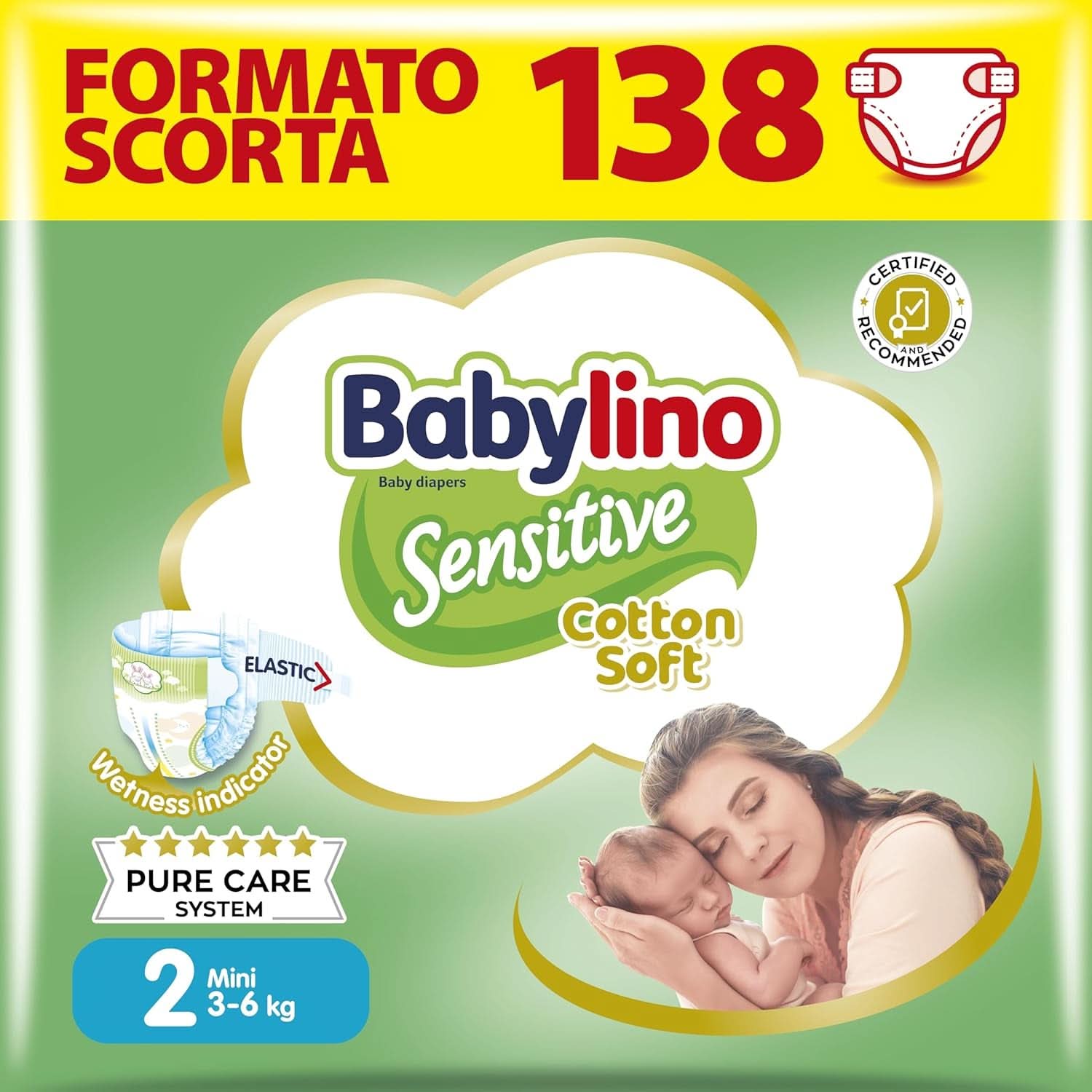 Babylino Sensitive, pañales delicados para niños, varios tamaños
