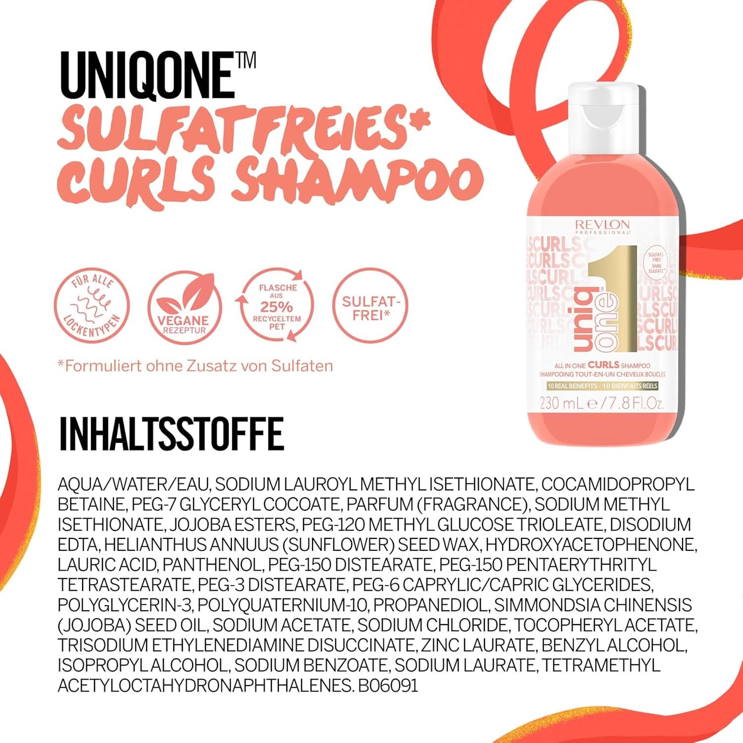 Revlon Professional UniqOne™ Tratamiento Todo En Uno Rizos 230ml Naty Shop Ducha y Baño