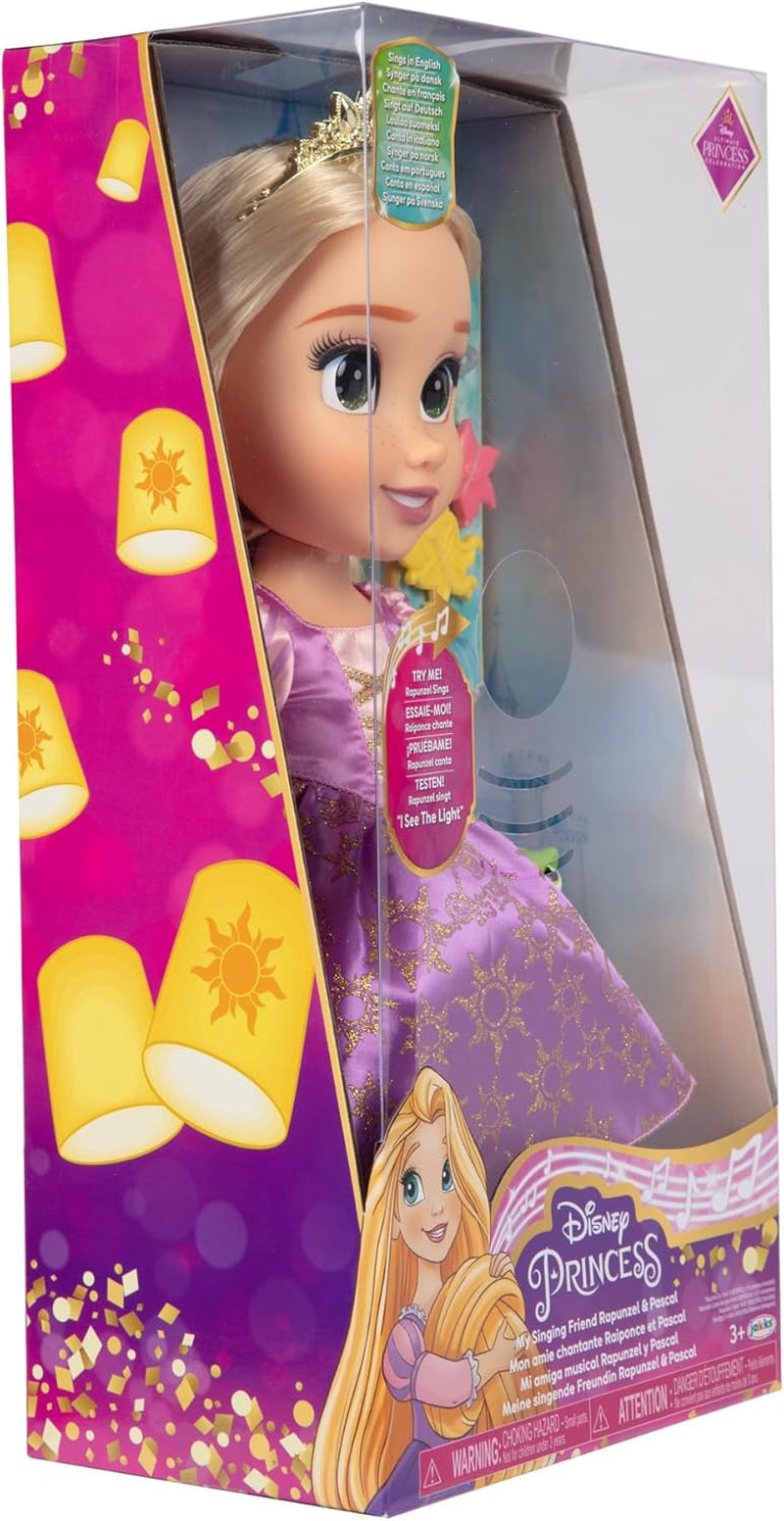 Muñeca Rapunzel Cantante Princesas Disney 35 Cm, Canta "Veo la Luz", Incluye accesorios para más diversión, Perfecta para niñas mayores de 3 años, Morado Muñecas Naty Shop