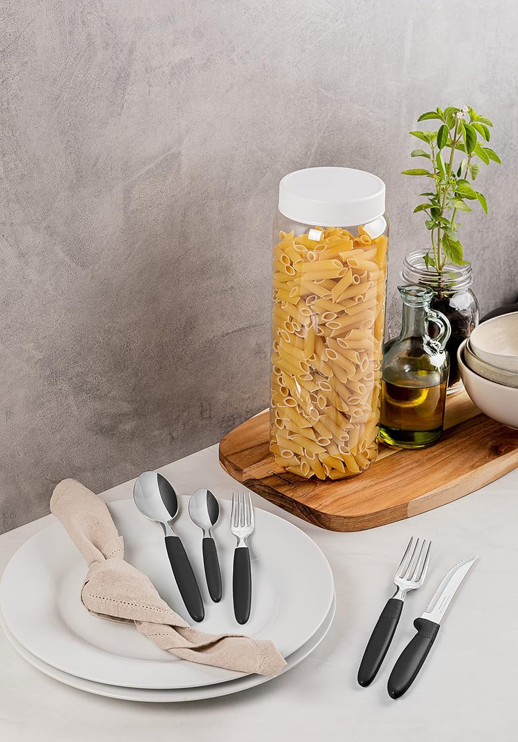 Juego de cubiertos Tramontina Ipanema para 6 personas juego de 30 piezas de acero inoxidable Cocina Naty Shop