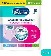 Hojas de detergente Dr Beckmann COLOR HOJAS MÁGICAS | Toallitas de lavado predosificadas y solubles en agua | Ahorro de espacio y fácil de usar | 25 hojas Detergentes para Ropa Naty Shop