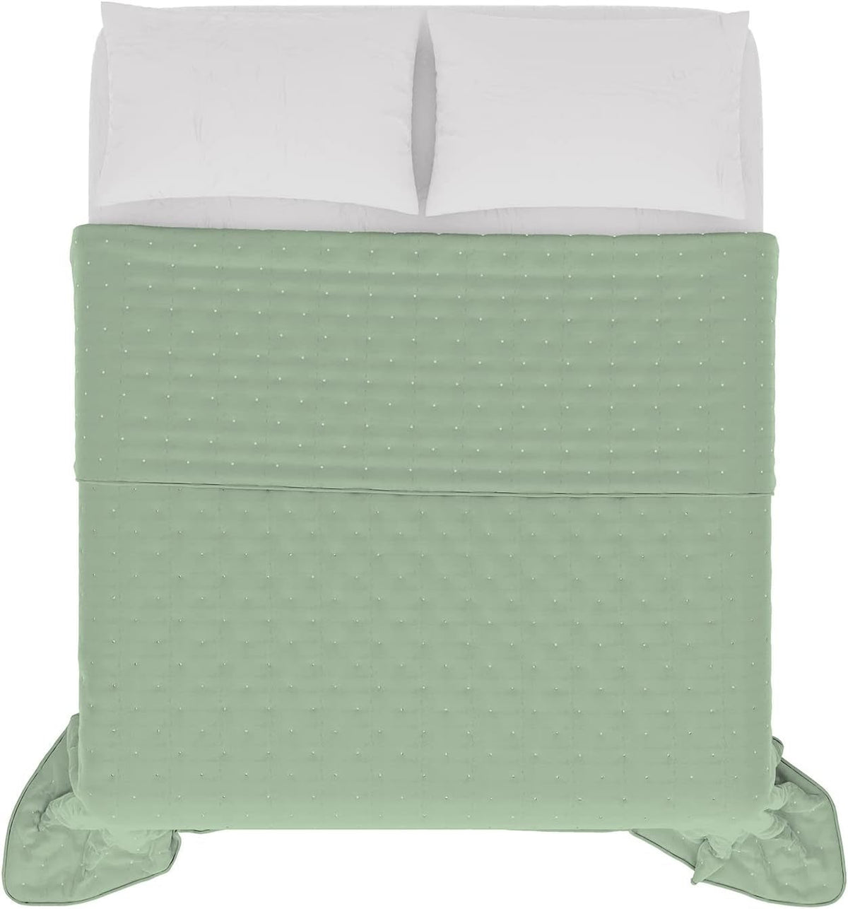 Ropa de cama italiana CHIC manta de verano, microfibra, DOBLE 250X250Cm, verde claro Edredones y edredones Naty Shop Verde claro Doble 250X250Cm