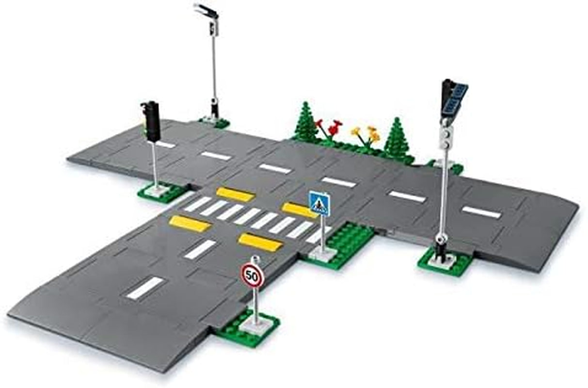 LEGO City Juego de construcción Intersección de carreteras con semáforos con ladrillos que brillan en la oscuridad 60304 Juegos de construcción Besuche den LEGO-Store