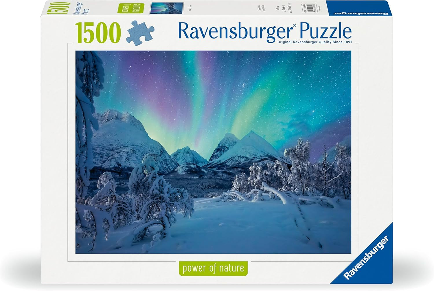Ravensburger Puzzle 12000802 - Wenn Die Nordlichter Tanzen - 1500 piese puzzle jigsaw pentru adulți cu vârsta de peste 14 ani Puzzle Naty Shop