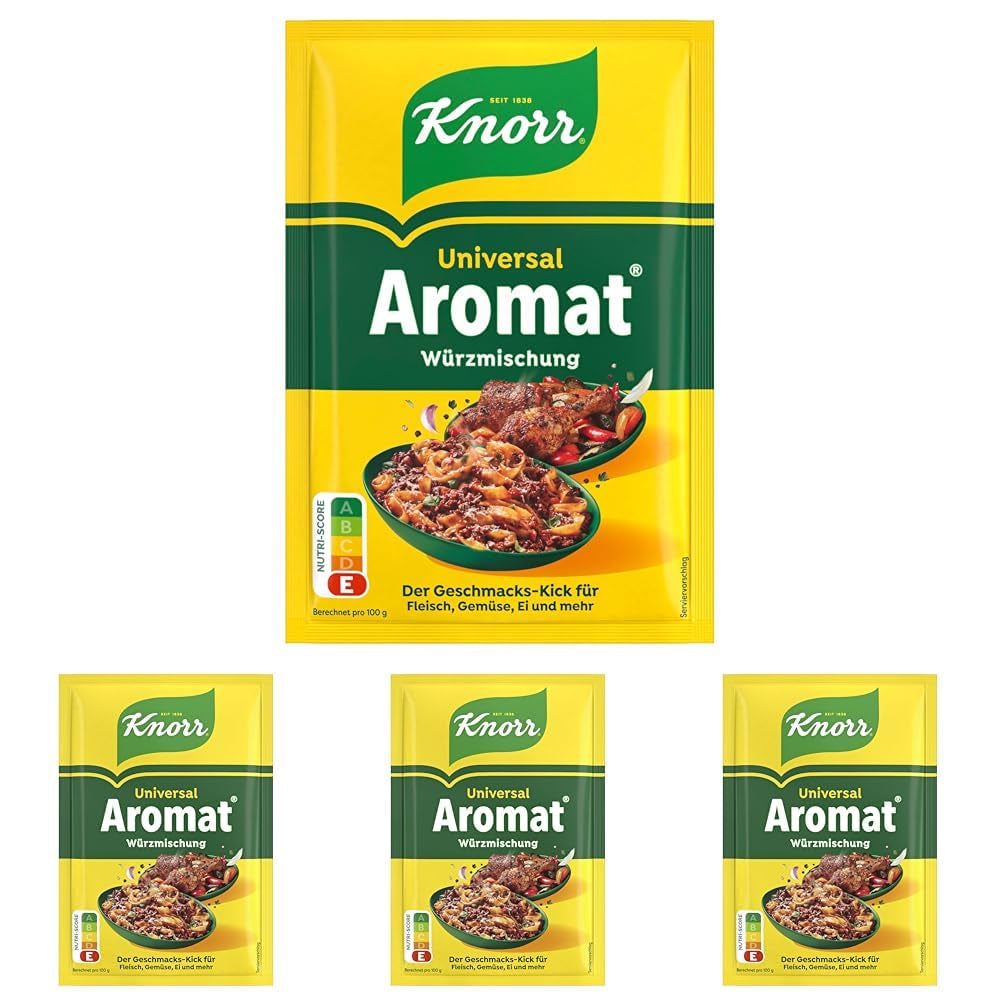 Knorr Würzmittel Nachfüllpackung Aromat Gewürzmischung zum Verfeinern von Speisen für schnelle Gerichte 100 g 1 Stück