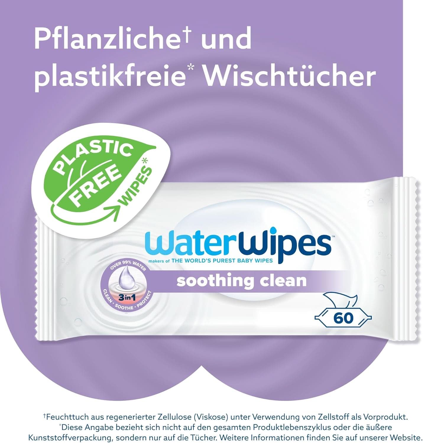Water Wipes Toallitas limpiadoras para bebés, 360 toallitas (paquete de 6), con 99% de agua y extractos botánicos Toallitas húmedas para bebés Naty Shop