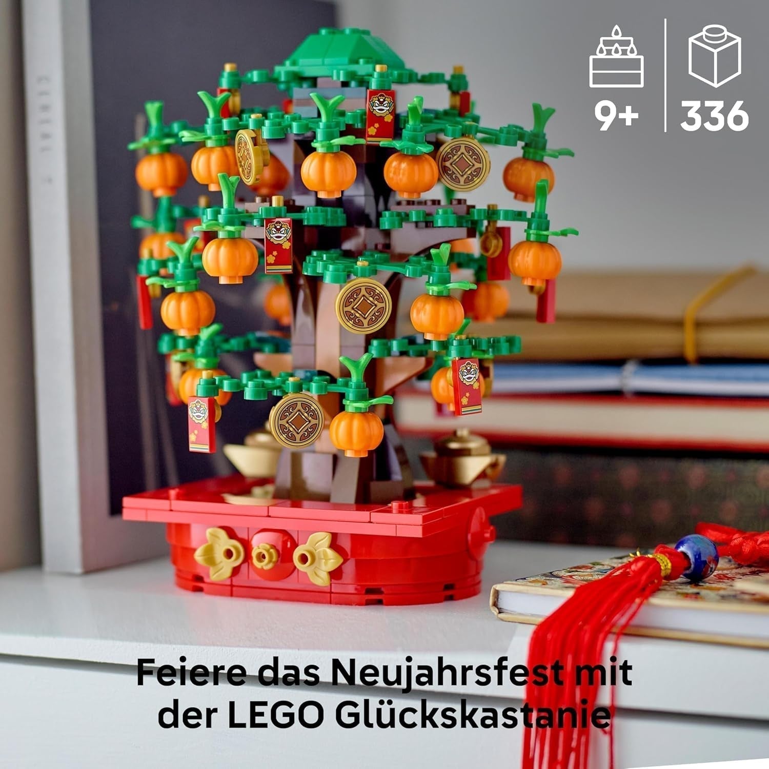 LEGO Castaño Jorobado, Set de construcción para niños de 9 años, Regalo de Año Nuevo Lunar para niños y niñas, Set de juego de rol, Decoración festiva, Decoración del hogar, Decoración de mesa 40648 Juegos de construcción Besuche den LEGO-Store
