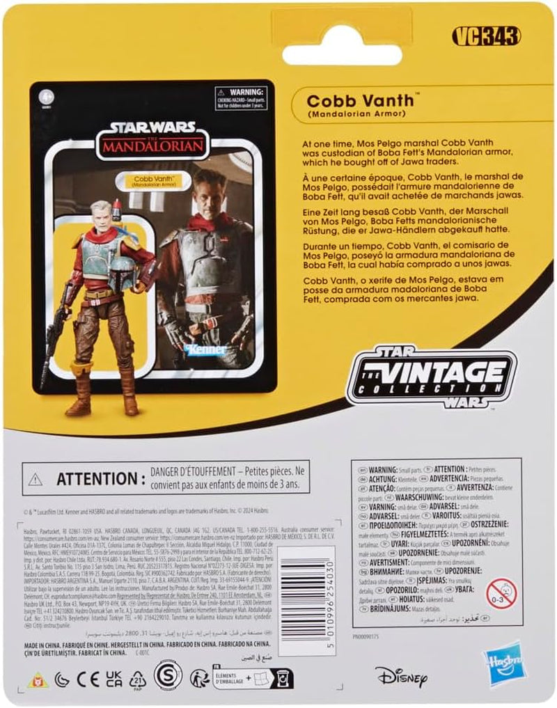 Star Wars Vintage Collection Cobb Vanth (Armadura mandaloriana), Figura de acción Zu Mandalorian Deluxe, Escala 9,5 cm Figuras de acción Naty Shop
