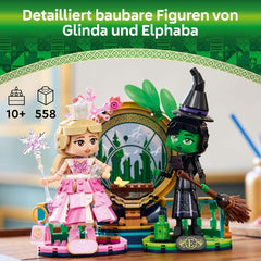 Muñecas LEGO Wicked Elphaba y Glinda - Figura de juguete coleccionable de las Brujas de Oz - Regalo creativo para niñas mayores de 10 años y fans de la película - 75682 Juegos de construcción Besuche den LEGO-Store